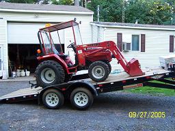 small tractor delivery